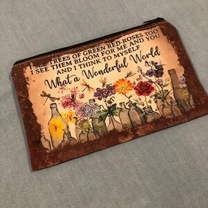 Zippered Case, Cosmetics, Medicine, Wipes, 5" X 8" NWOT